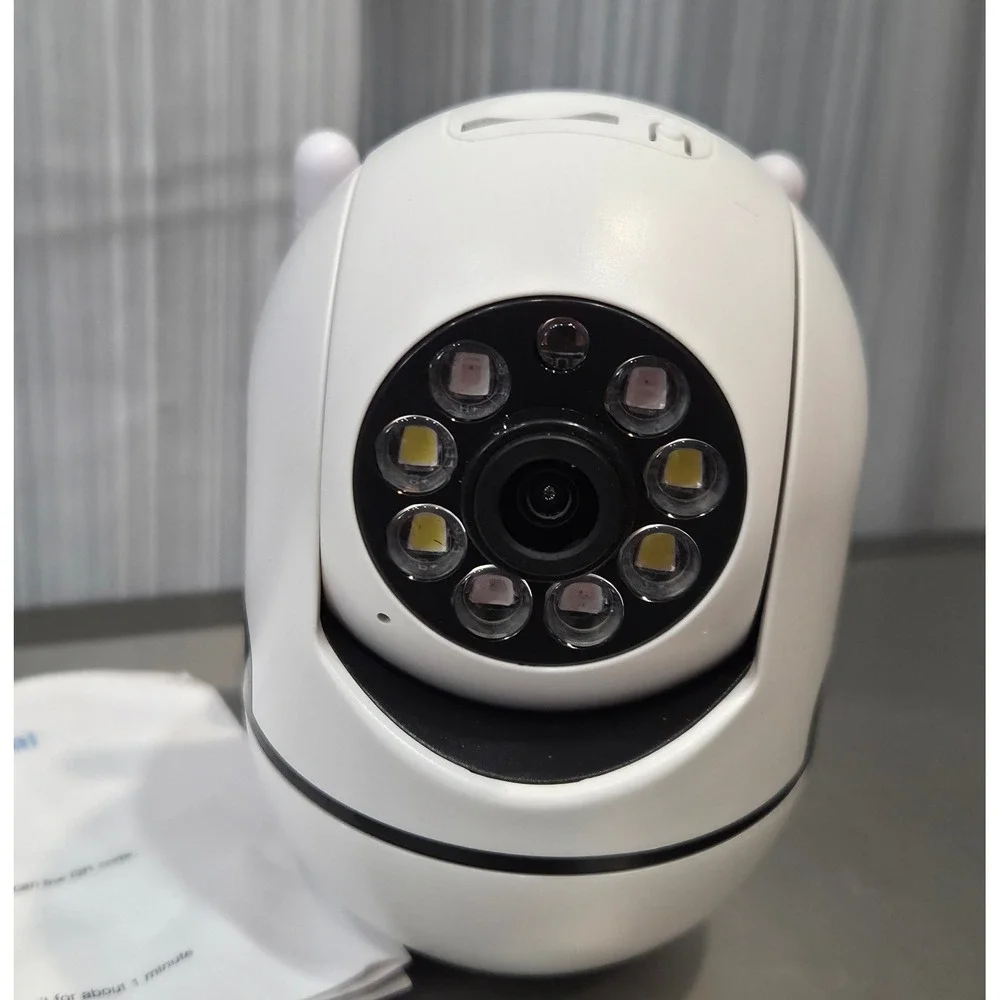 ICam365 Q101 Smart WiFi Security Camera White Wireless IP Dome Night Vision New
